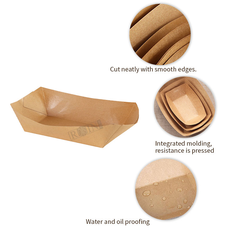 to go kraft paper box bakery packaging kraft food tray