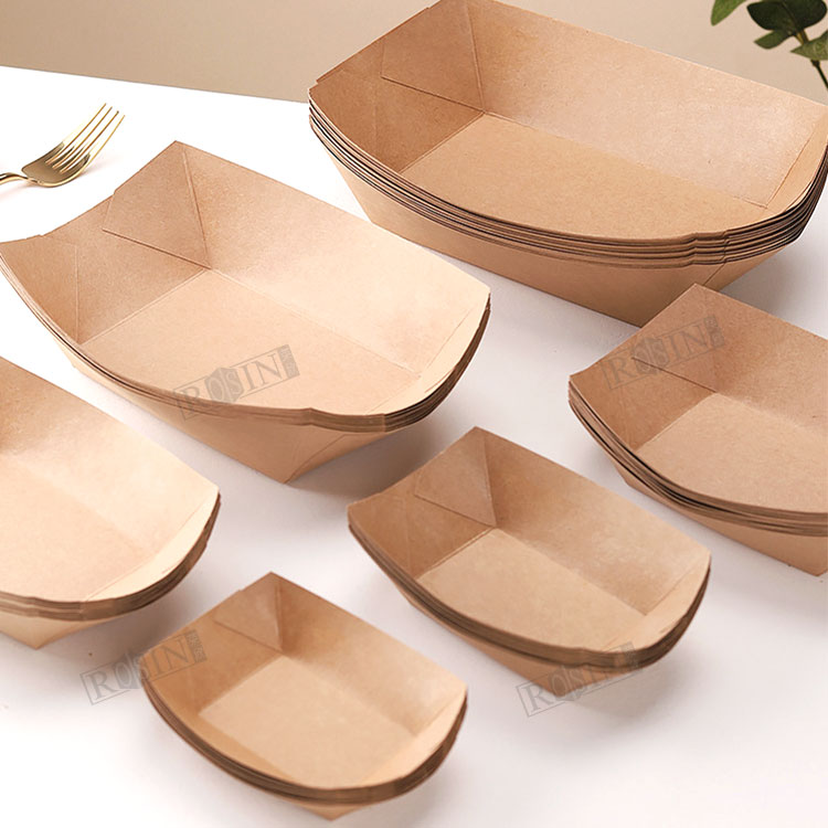 disposable kraft paper plates for food