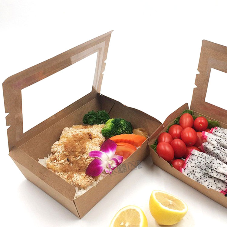 Disposable Kraft Paper Food Box