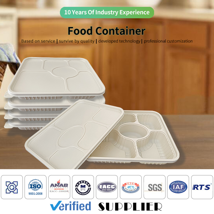 Microwaveable plastic takeaway container