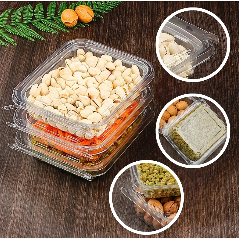 clear PET Clamshell Nut and Fruit Boxes