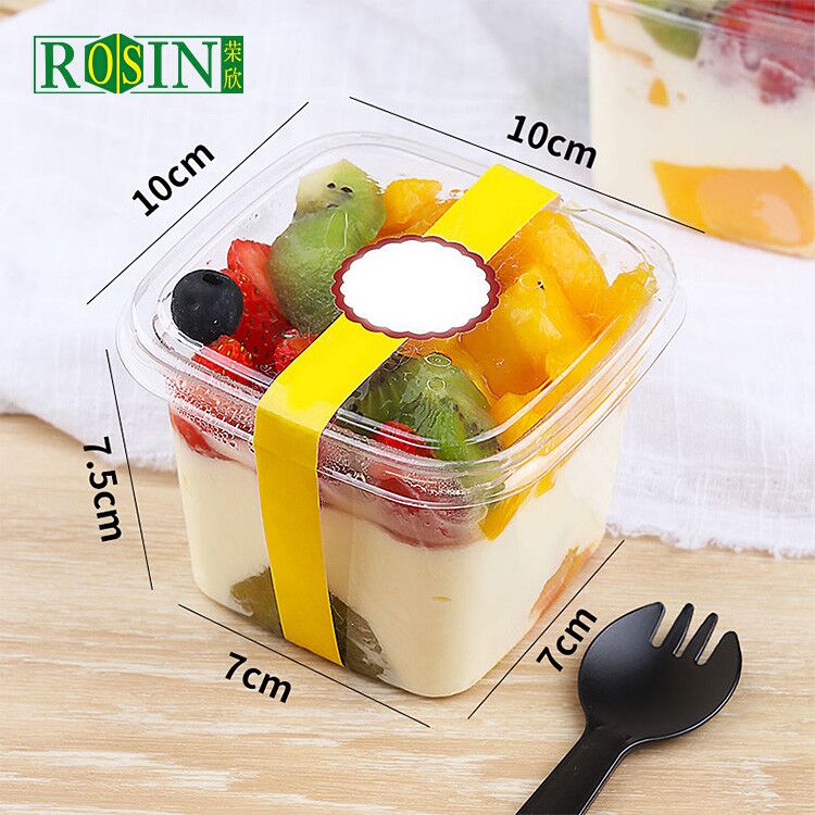 disposable transparent pudding cup