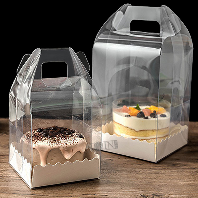 plastic cake container with handle hole