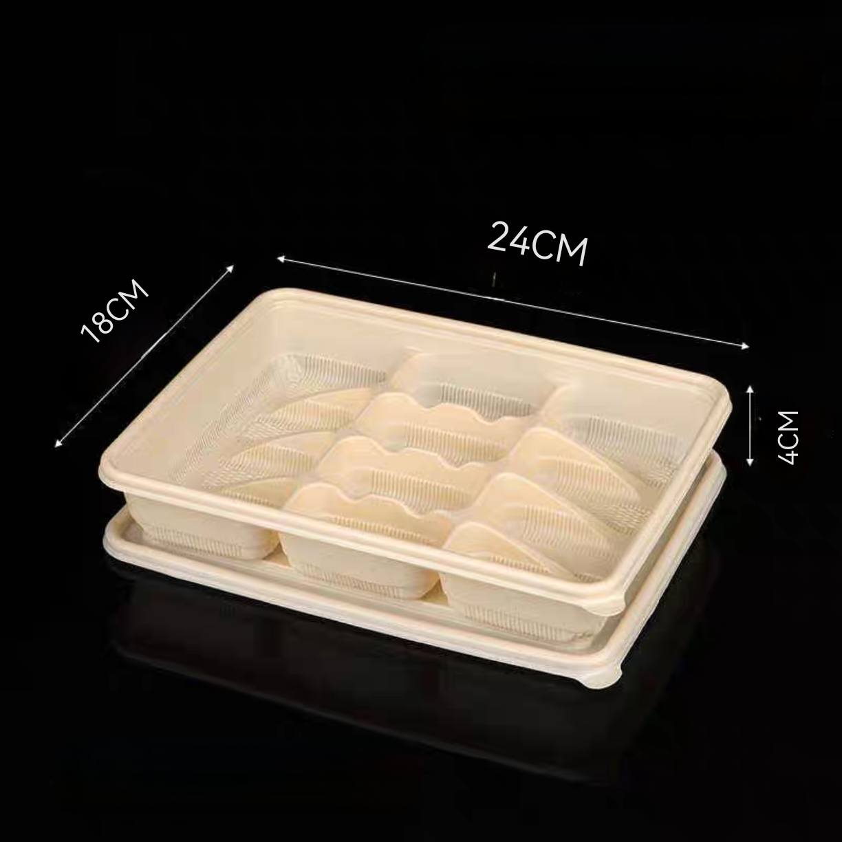 corn starch Mochi tray with lid