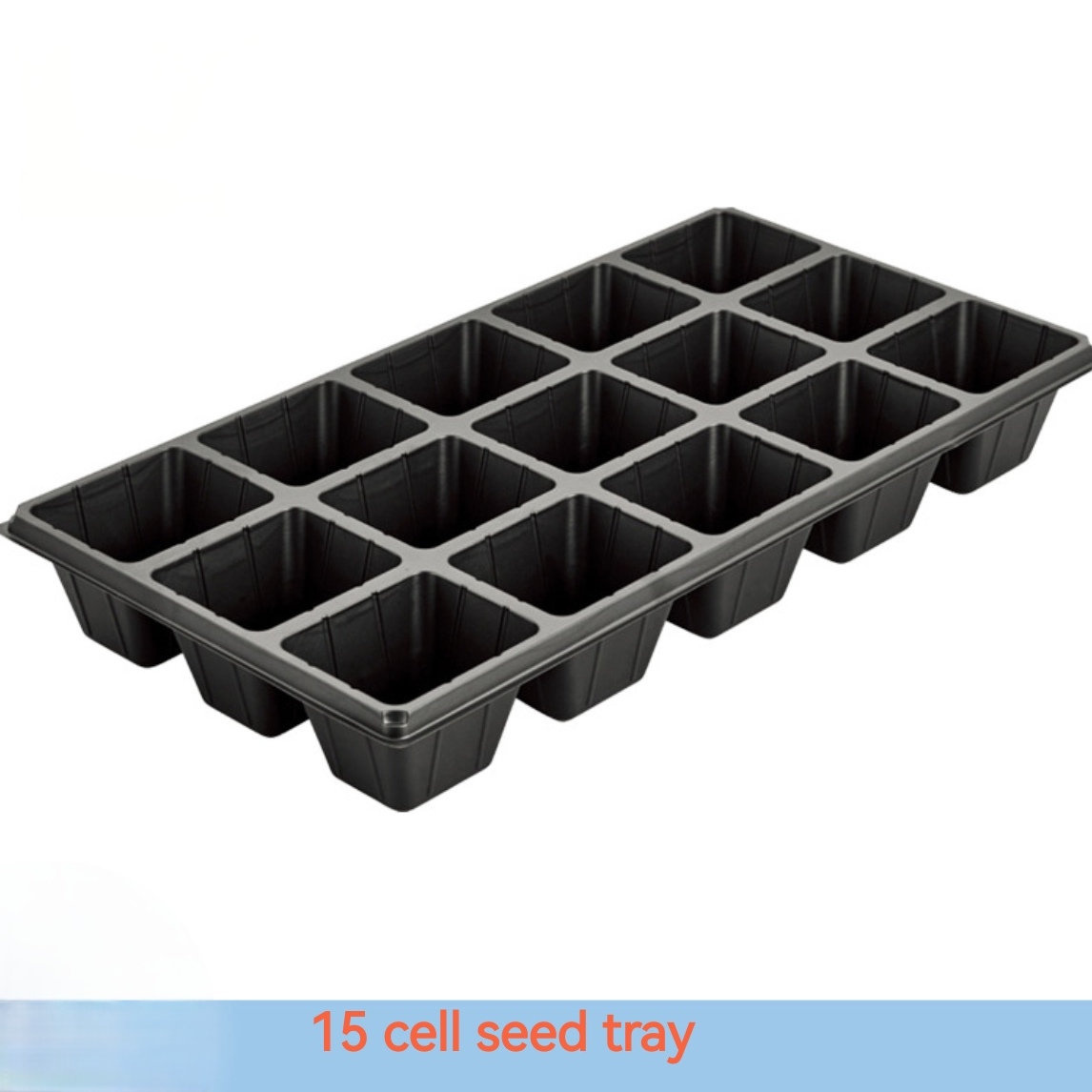 Black PS Plastic Flower nursery tray