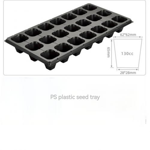 Customized 21 Cell Plant Black PS Plastic Flower Tomato Vegetable Seed Tray